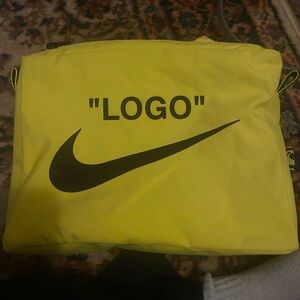 Nike Bright Yellow Toiletry Bag missing backpack just front